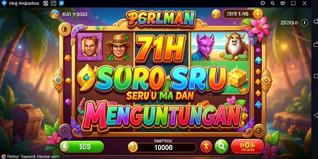 Tampilan nyata gameplay Slot 71H yang mengasyikkan.