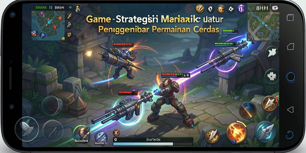 Tampilan menarik dari gameplay strategi di 8HHH.