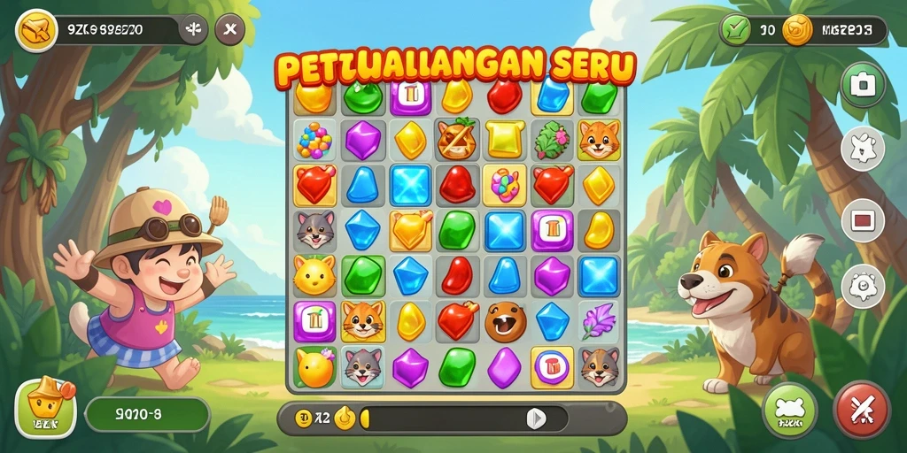 Tampilan gameplay seru dan penuh warna di 9ZK.
