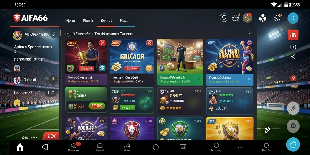 Tampilan menarik dari gameplay taruhan di AIFA66.