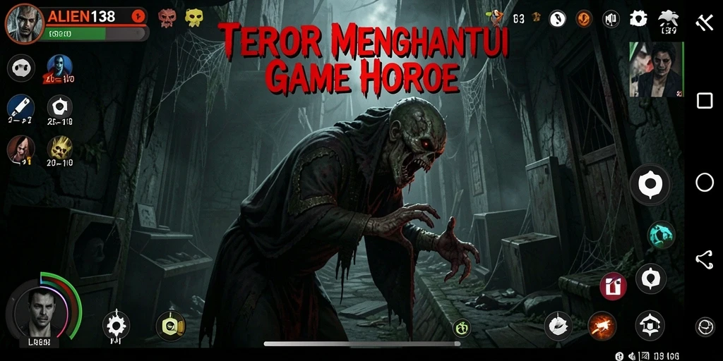 Screenshot gameplay ALIEN138 yang menegangkan dan mencekam.