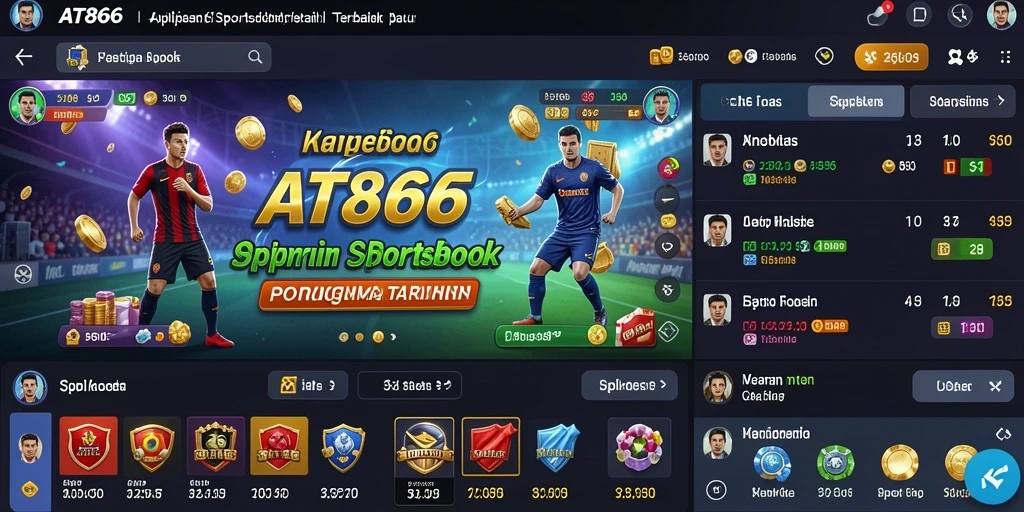 Screenshot AT866 menunjukkan momen mendebarkan dalam taruhan olahraga.