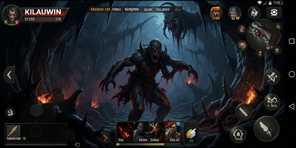 Gameplay KILAUWIN yang menegangkan dengan elemen horor yang mencekam.