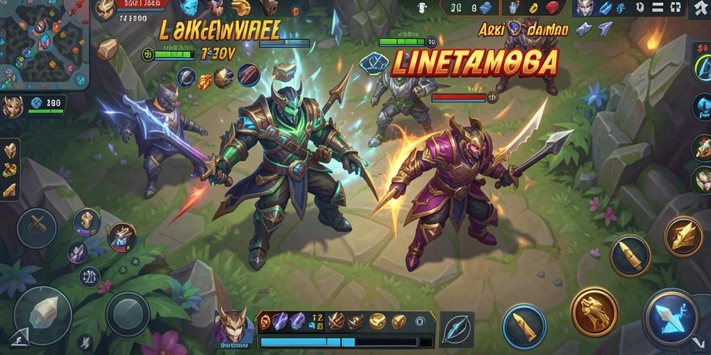 Gameplay MOBA yang seru dan kompetitif dalam LINETOGEL.