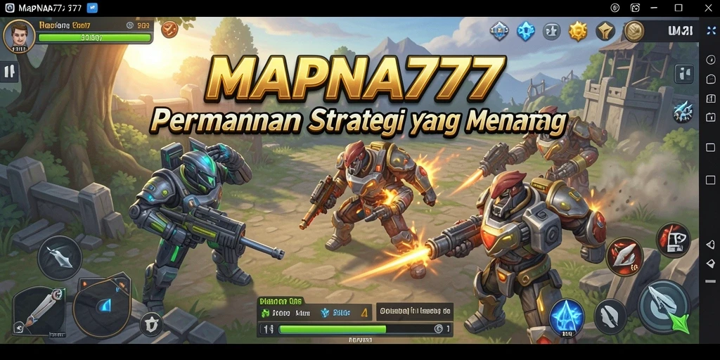 Tangkapan layar MAPNA777 yang memperlihatkan aksi strategi epik.