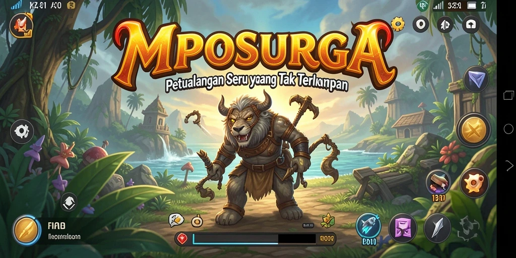 Gameplay petualangan MPOSURGA dengan visual yang menakjubkan.