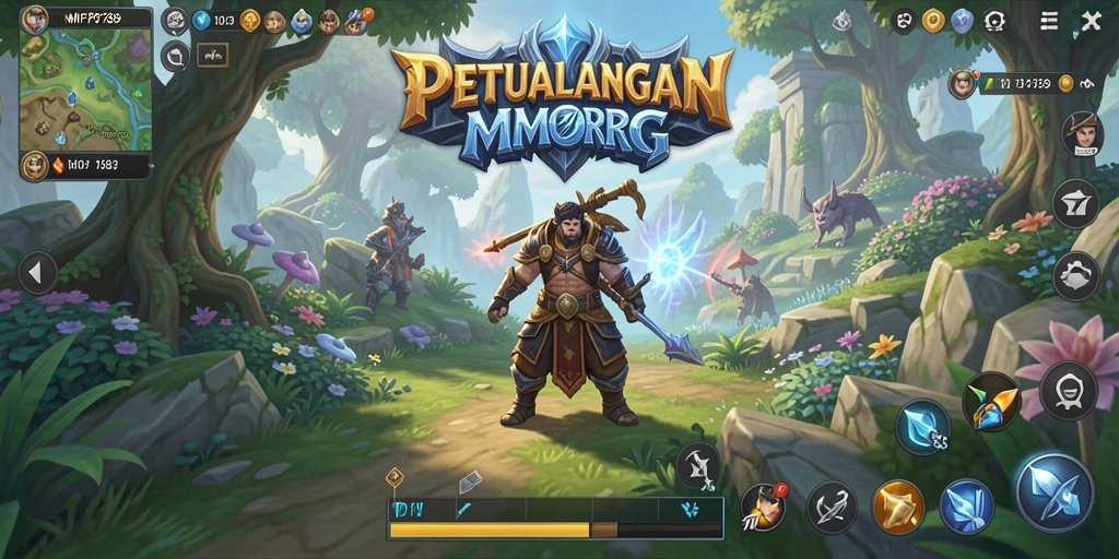 Tampilan seru dari gameplay MMORPG MVP789 yang memukau.