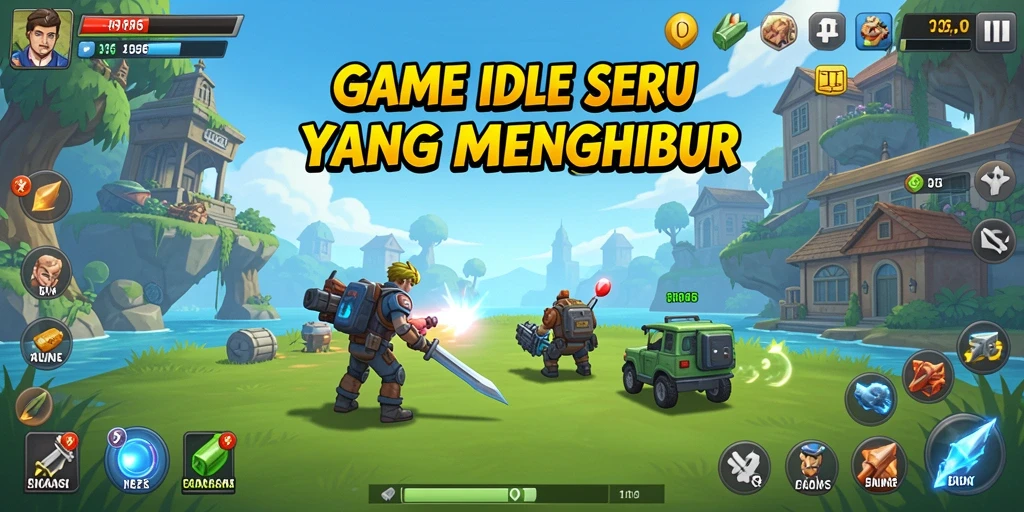 Screenshot utama N06 menampilkan aksi gameplay Idle yang menarik.