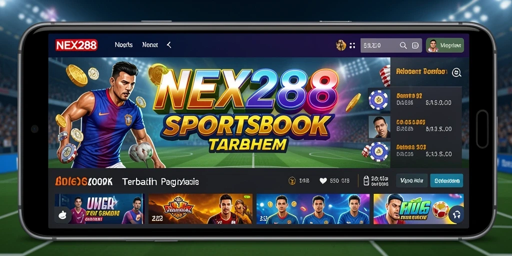 Screenshot utama NEX288 menampilkan antarmuka taruhan yang menarik.