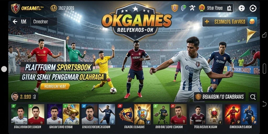 Tampilan menarik dari gameplay Sportsbook OKGAMES yang mendebarkan.