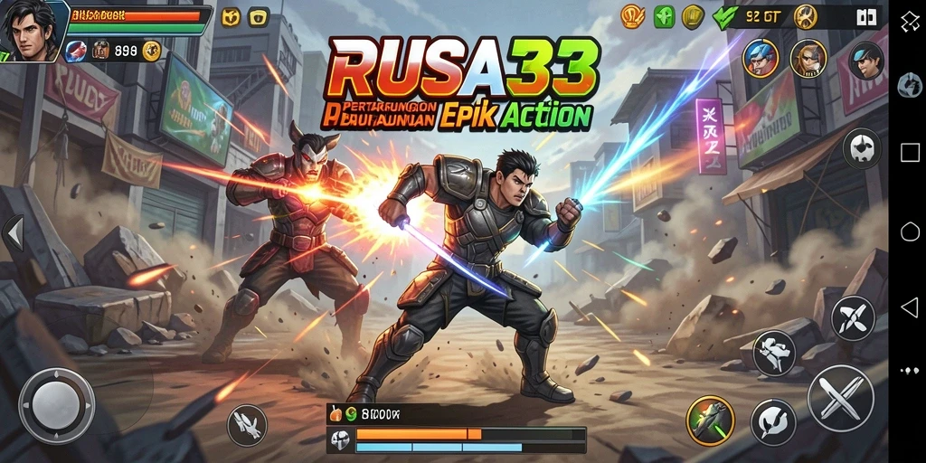 Tampilan gameplay RUSA33 yang seru dan mendebarkan.