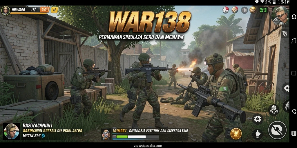 Tampilan gameplay WAR138 yang realistis dan menarik.